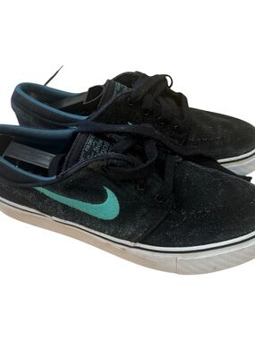 Nike SB Stefan Janoski Skate Shoes Black Teal Youth 4.5Y / Women’s 6-6.5